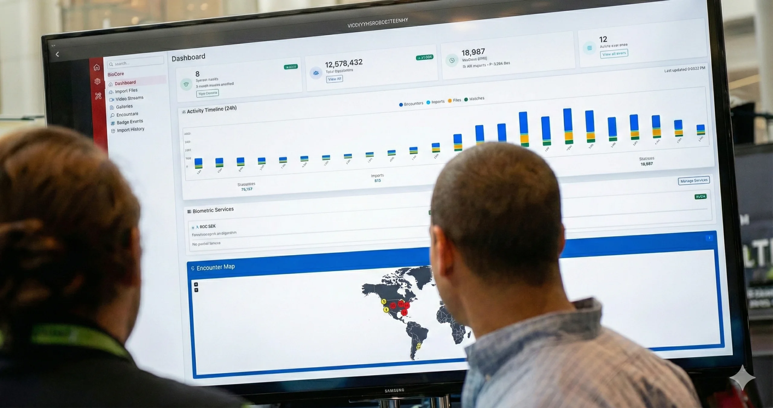 Biometric solutions such as Biocore, for law enforcement
